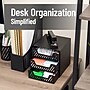 Mind Reader Metal Desk Organizer, Black (3SLDR-BLK)~#|#~D141D543-CBFC-4B1C-85F98B0B8B5339B6_sc7