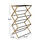 Household Essentials Bamboo Folding Clothes Drying Rack, Black (HE1200)~#|#~D1421C18-C40B-4C58-BF19F721CD99D249_sc7
