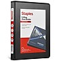 Staples 1/2" 3-Ring Micro Binder, Black (55394/26452)~#|#~D14989A2-8B84-43A0-947AF830F70264AD_sc7