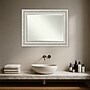 Amanti Art Parlor Silver Frame Wall Mirror, 29.5" x 23.5" (A42674593087)~#|#~D14B605B-0980-45E4-B7848F1610065E5A_sc7