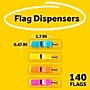 Post-it Flags, .47", Assorted Colors, 140 Flags/Pack (683-4ABX)~#|#~D150C277-AE6D-4476-808DD9C84A7A8F7D_sc7