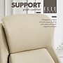 Elle Decor Rivendell AIR Lumbar Ergonomic Vegan Leather Swivel Executive Chair, Cream (60124-CRM)~#|#~D154BB03-C4FD-48E9-8A8614A53E73AB06_sc7