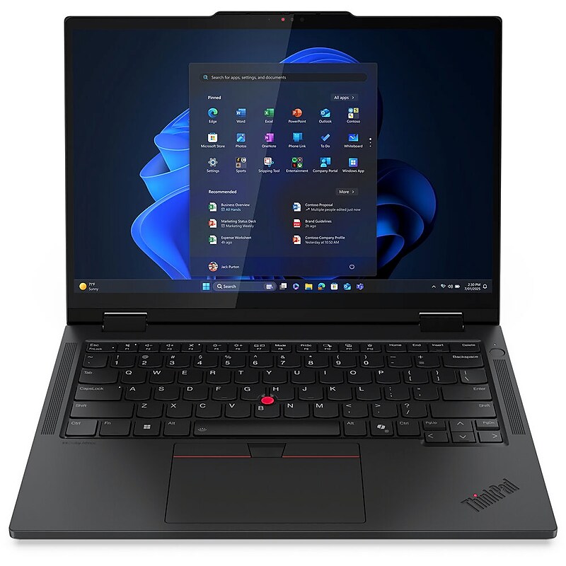 Lenovo ThinkPad T14s Gen 1 14" 2-in-1 Touchscreen AI Laptop, Intel Core Ultra 5 235U, 2GHz, 16GB RAM, 512GB SSD, Windows 11 Pro image 1