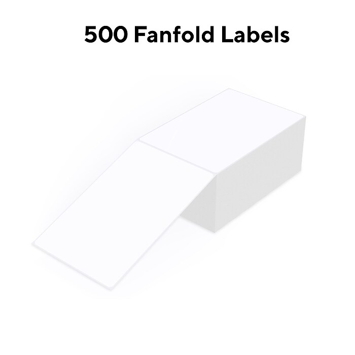Core Innovations Direct Thermal Shipping Labels, 4” x 6”, White