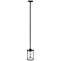 Lalia Home 1-Light 9.25" Farmhouse Hanging Cylindrical Clear Glass LED Pendant Fixture with Accents, Black (LHP-3002-BK)~#|#~D16C8E9A-DB96-4CF3-B0AB40AB3A9BBCB9_sc7