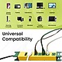 GoGreen Power 6' Metal Surge Protector, 6 Outlets, Yellow/Green (GG-26114)~#|#~D1738DB0-9171-4C8D-81235445456C3FD0_sc7
