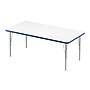 Correll Rectangular Activity Table Set, 60" x 30", Height Adjustable, Frosty White (AP2-A3060DEREC-80-14-37-8-18)~#|#~D174CF66-B2E1-42E0-BAF6FA9001E95F9A_sc7