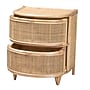 bali & pari Oleta 21.3"W x 17.7"D Natural Rattan Nightstand with 2 Drawers, Natural (230-13152-HiT)~#|#~D179C8B8-C8EC-4FDA-810781594B3436A2_sc7