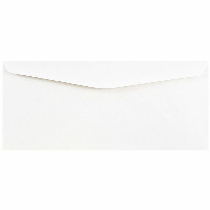 JAM Paper #10 Business Commercial Envelopes, 4 1/8 x 9 1/2, White, 25/Pack (35532) image 1