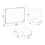 Mind Reader Plastic Desk Organizer Set,  Clear, 3 Pieces (DESK3PAC-CLR)~#|#~D1826450-5F60-4447-8AEE62E8F0CAF076_sc7