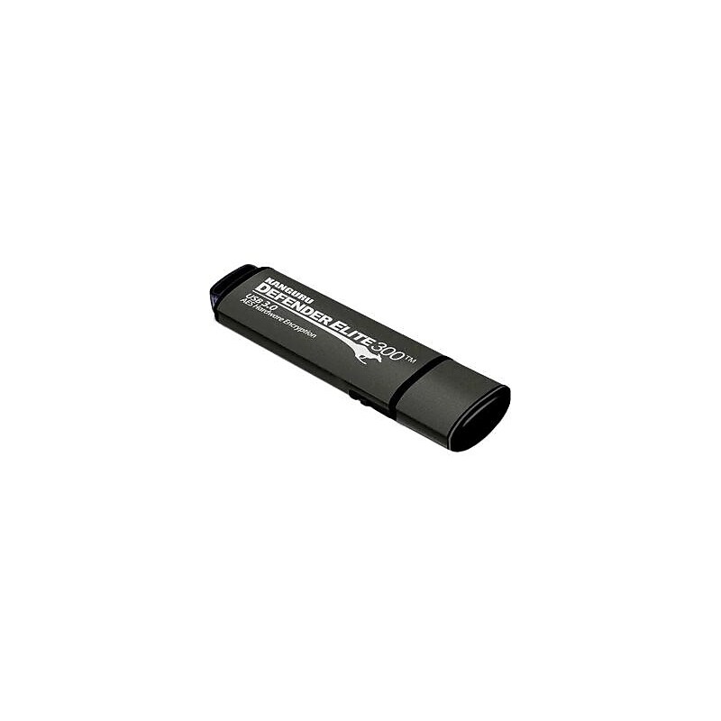 Kanguru Defender Elite300 256GB USB 3.2 Flash Drive, Black (KDFE300-256G) image 1