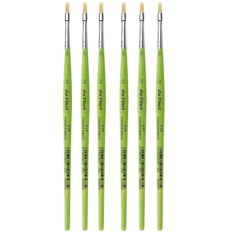 da Vinci FIT Synthetics Oil and Acrylic Synthetic Student Brush, 6 /Pack (DVXVA3792-6) image 1