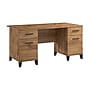 Bush Home Somerset 60" W Office Computer Desk with Drawers, Fresh Walnut (WC81328K)~#|#~D18C427D-1823-4893-BA72232174529B30_sc7