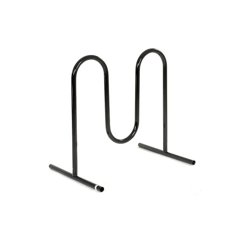 Global Industrial Wave Bike Rack, 5-Bike Capacity, Free Standing, Black (652777F) image 1