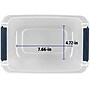 Home Logic 6.5 Qt. Latch Lid Storage Tote, Clear/White, 8/Pack (HLCOM7249010759)~#|#~D1987C31-285E-4A7D-9863C47A687238E7_sc7