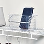 iDESIGN Medium Stackable Plastic Storage Bin, Clear, 6/Pack (29410M6)~#|#~D198B85B-0333-4AA0-AB9C4193A32D9276_sc7