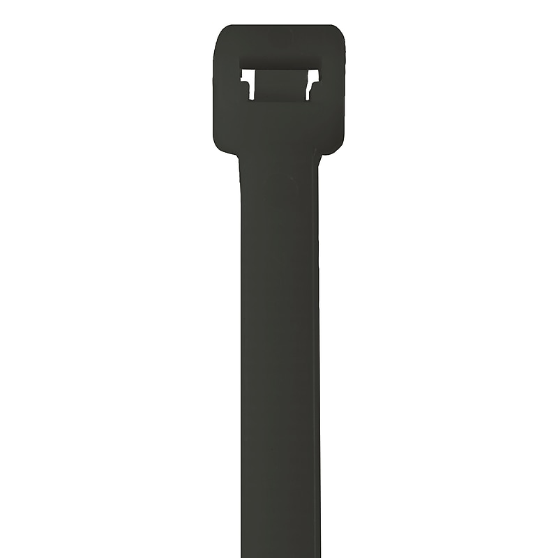 Partners Brand Cable Ties, Black, 100/Carton  (CTUV8120) image 1
