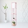 Creekwood Home Classix 62.5" 3-Tier Storage and Display LED Floor Lamp with White Linen Shade, Light Pink (CWF-3007-LP)~#|#~D1A2C66B-AC35-413E-A71F563894064BAA_sc7