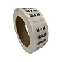 Nahanco 36 x 36 Plastic Size Marker, Clear/Black/White, 250/Roll (DSM-305)~#|#~D1A8BFF5-0E11-43DA-BCFA23E6B74213E1_sc7