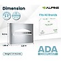 Alpine Industries Toilet Seat Cover Dispenser, Half-Fold, Stainless Steel (483-PKG)~#|#~D1AD8932-8E07-4BA7-9C9BDE1C2019AEF9_sc7
