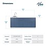 Viva Comfort 36.75'' H x 72" L Medical Cabinet with Left Sink, 6-Doors, 3-Drawers, Blueberry (902BASE72LSBL)~#|#~D1B28B26-D312-4682-822A8A64DA0600BF_sc7