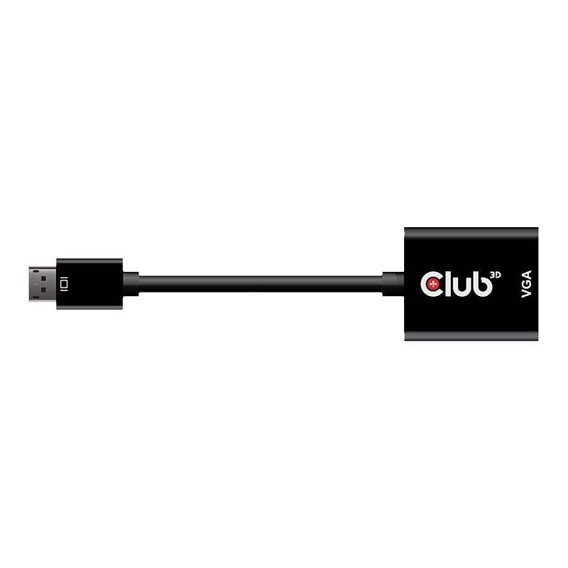 Club 3D 0.75' Display Port to SVGA Audio/Video Monitor Cable, Black (CAC-2013) image 1