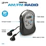 GPX R300 Portable AM/FM Armband Clock Radio, Silver/Black (GPXR300)~#|#~D1B4B672-EEDE-4D6B-B3F2732AB7CAFBD6_sc7