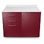 Viva Comfort 36.32'' H x 36" L Exam Room Medical Cabinet, 1-Door, 3-Drawers, Claret (902BASE36NSCL)~#|#~D1B563AB-218B-46F8-A572B75F2391A623_sc7