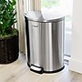 Elama Stainless Steel Indoor Step Trash Can, 13 Gallon, Silver (938121375M)~#|#~D1B7C956-1ACA-4DB3-A07E280E77B8ED21_sc7