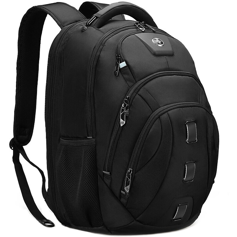 SwissDigital Pixel Pro Business Travel Laptop Backpack, Large, Black (SD1644FB-01) image 1