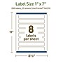 Avery Dissolvable Rectangle Multipurpose Labels, 1" x 7", Off-white, 200/Pack (94225)~#|#~D1BBC926-2078-45A4-BA3CC56AE90F301B_sc7