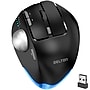 Delton T100 Wireless Ergonomic Trackball USB Mouse, Black (DMST100-WB)~#|#~D1BDB619-3327-431F-A2D135C287F622BD_sc7