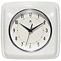 Infinity Instruments Square Retro White Wall Clock, 9.25" (13228WH-4103)~#|#~D1C0D6B2-8D4F-4BCD-AC990F053E7AD897_sc7