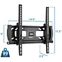 Mount-It! UL-Certified Locking Anti-Theft TV Wall Mount for 32" to 83" TVs, Black (MI-2244T)~#|#~D1C34E22-D8E9-4671-9DEAC68488DBAE42_sc7