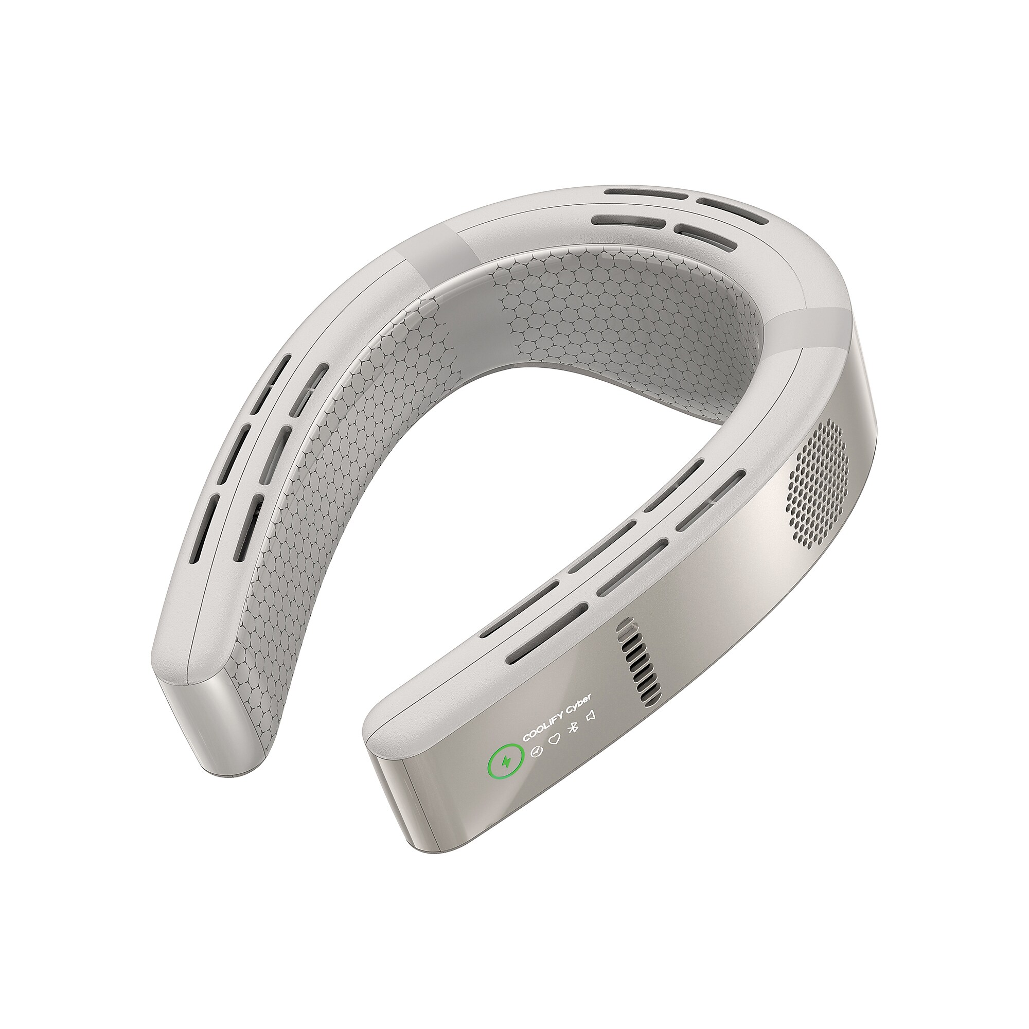 TORRAS COOLiFY Cyber Smart AI-Controlled Bladeless Portable Neck Air Conditioner, 3-Speed, Glacial White (00FX1291) Sansujyuku sansujyuku.com