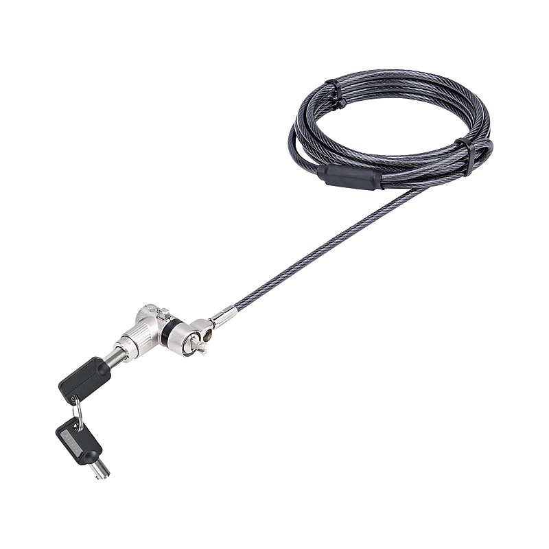 StarTech Universal Keyed Laptop Cable Lock, 6.6 ft. (UNIVK-LAPTOP-LOCK) image 1