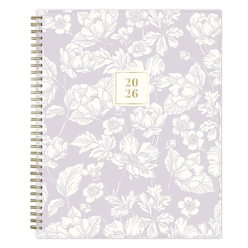 2026 Blue Sky 8.5" x 11" Weekly & Monthly Planner, Plastic Cover, Lilac (154863) image 1