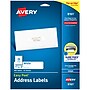 Avery Easy Peel Inkjet Address Labels, 1" x 4", White, 500 Labels/Pack (8161)~#|#~D1C99E9B-B2D6-4A04-A5A2EC20F44840BB_sc7