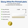 Avery Laser/Inkjet Rectangle Multipurpose Labels, 1" x 2-5/8", White, 160/Pack (S00-EWS)~#|#~D1CA4267-6E60-4363-BE6371060C05D1C0_sc7