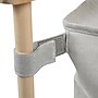 Household Essentials X-Frame 1-Section Collapsible Hamper with Lid, Cotton, Gray (6787-1)~#|#~D1D24090-6FC9-49C9-8600117A4770DEEB_sc7