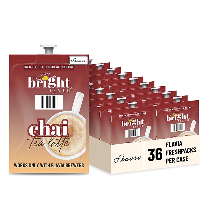 Bright Tea Chai Tea Latte, Flavia Freshpacks, 36/Carton (48142