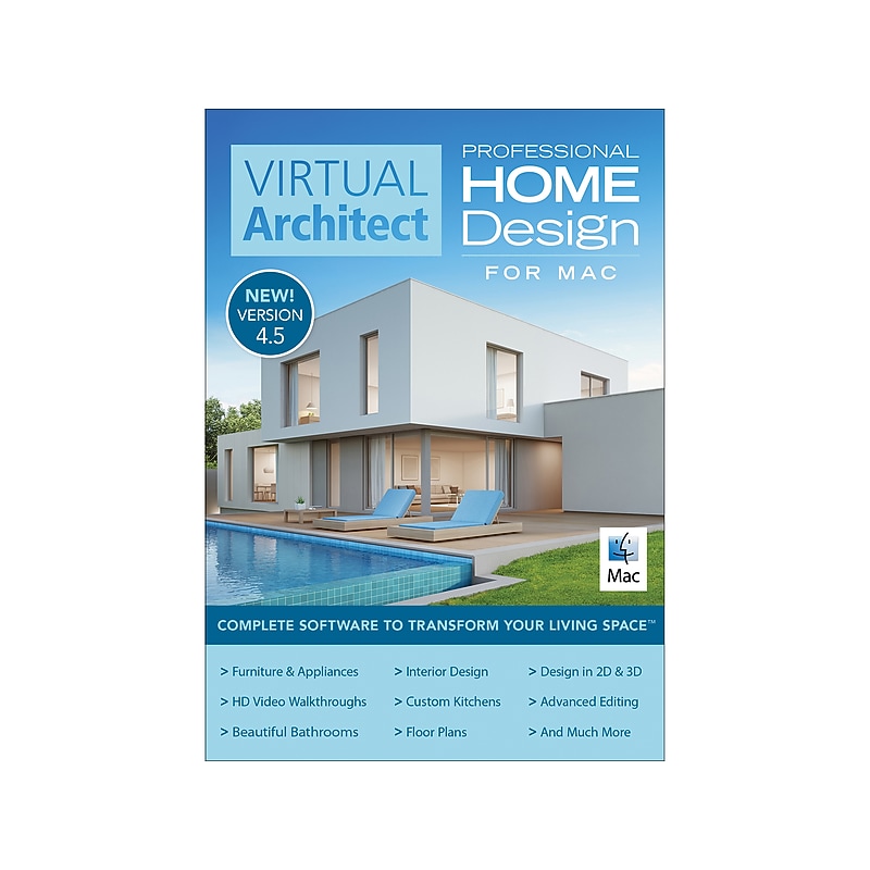 Virtual Architect Professional Home Design 12 for MacOS, 1 User [Download] image 1