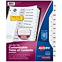 Avery Ready Index Table of Contents Pre-Printed Monthly Paper Divider, Jan-Dec, Multicolor, 6 Sets (11830)~#|#~D1D53206-FDA3-40CB-820D29186839052C_sc7