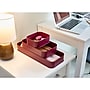 interDesign Eco Office 3-Compartment Stackable Plastic Desk Organizer, Burgundy, 3 Piece (95533N)~#|#~D1DA22DD-AAFC-497C-8B4BFEF063060A3C_sc7