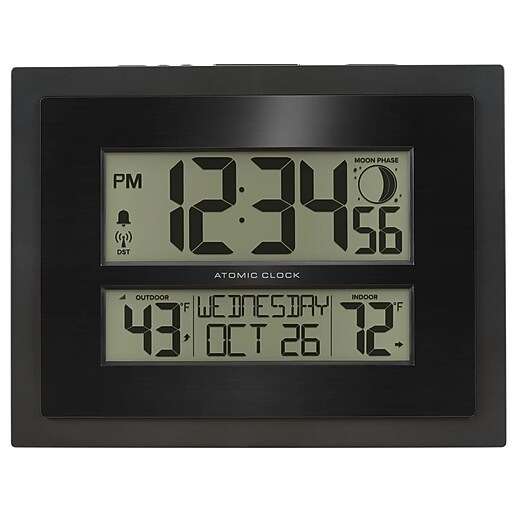 La Crosse Technology Atomic Wall/Table Clock (51375624) Staples