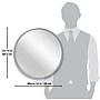 Infinity Instruments Deep Frame Metal Wall Mirror, 24" (20216SV)~#|#~D1DFC80B-79F0-4685-82F949267B3E5F6F_sc7