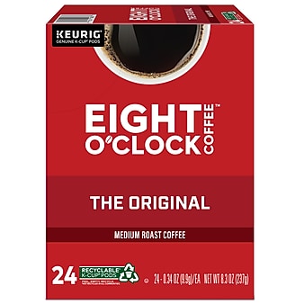 Eight O'Clock Original Blend Coffee, Keurig® K-Cup® Pods, Medium Roast, 24/Box (6405)