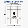 Avery Rectangle Integrated Cards, Matte White, 80/Pack (19479399868)~#|#~D1EAD21F-A9D4-46AE-A4763A5B5114D37F_sc7