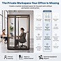 Uncaged Ergonomics Modular Acoustic Office Pod with Ventilation, Lighting and Power, Working, Black (POD-W-black)~#|#~D1EDFA0D-0668-44C0-920290B555EE0BD6_sc7