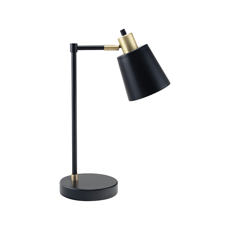 V-Light LED Desk Lamp, 19"H, Gold/Black Matte Metal (SV20106TH) image 1